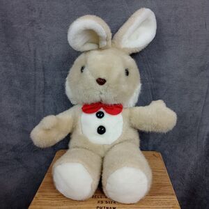 Bunny Rabbit‎ Stuffed Animal 22 Doll Westcliff Red Bow Tie Black Buttons